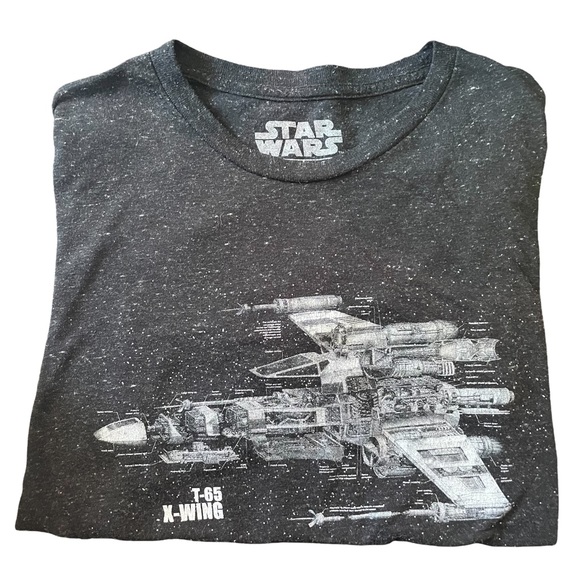 Star Wars T-65 X-Wing Fighter Graphic T-Shirt Size XL - Picture 2 of 8